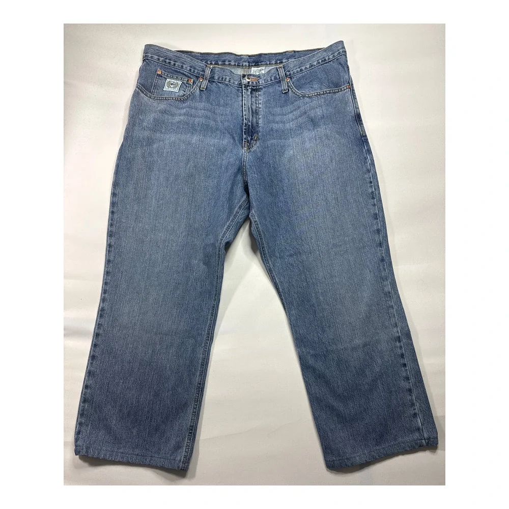 Cinch Men's Straight Leg Western Blue Jeans - Size 40x30 (40x27) HEMMED*